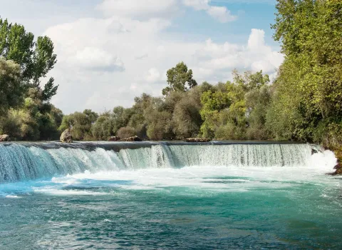 Wasserwalze im Fluss